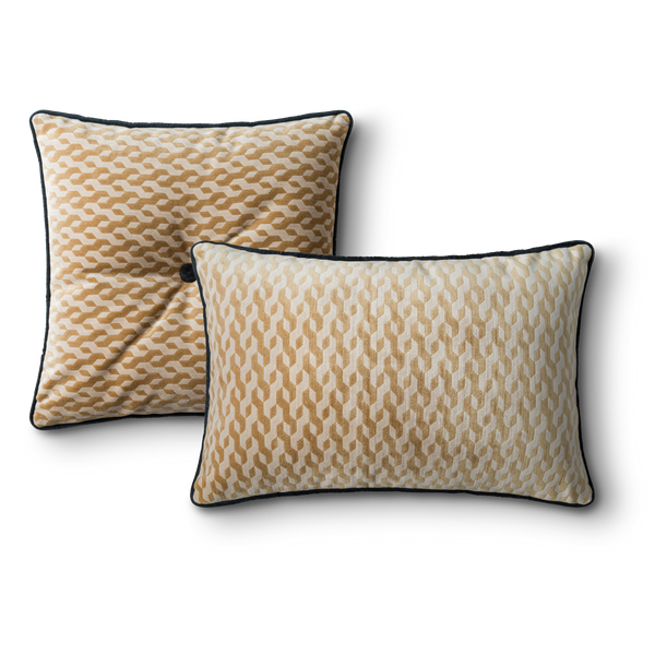 Le set de coussins "SEVILLE & S. IN GOLD SHINE"